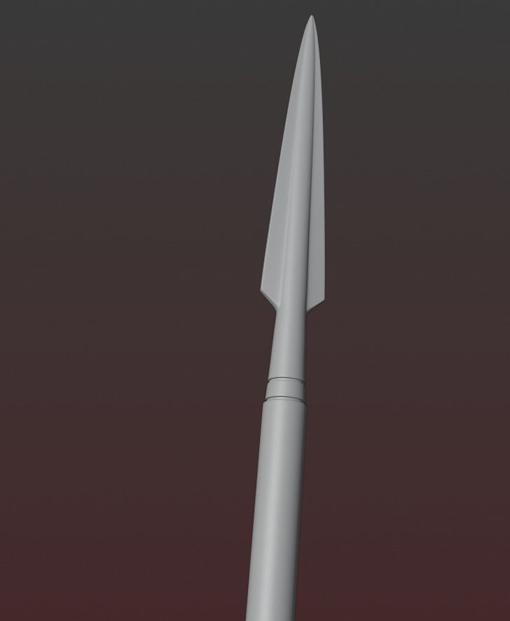 The Mandalorian Beskar spear from the Tv show 3d printable 3D print model_3