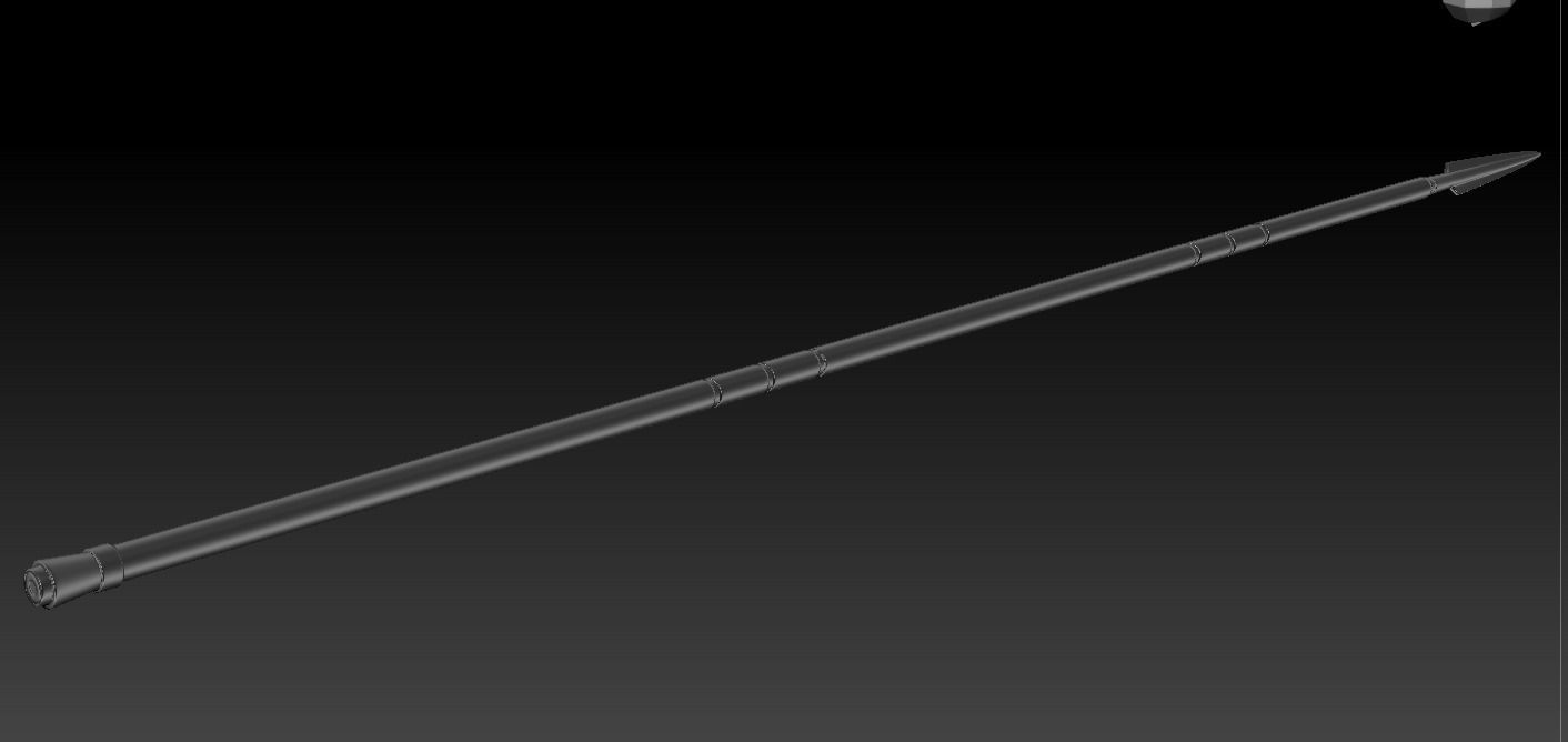 The Mandalorian Beskar spear from the Tv show 3d printable 3D print model_11