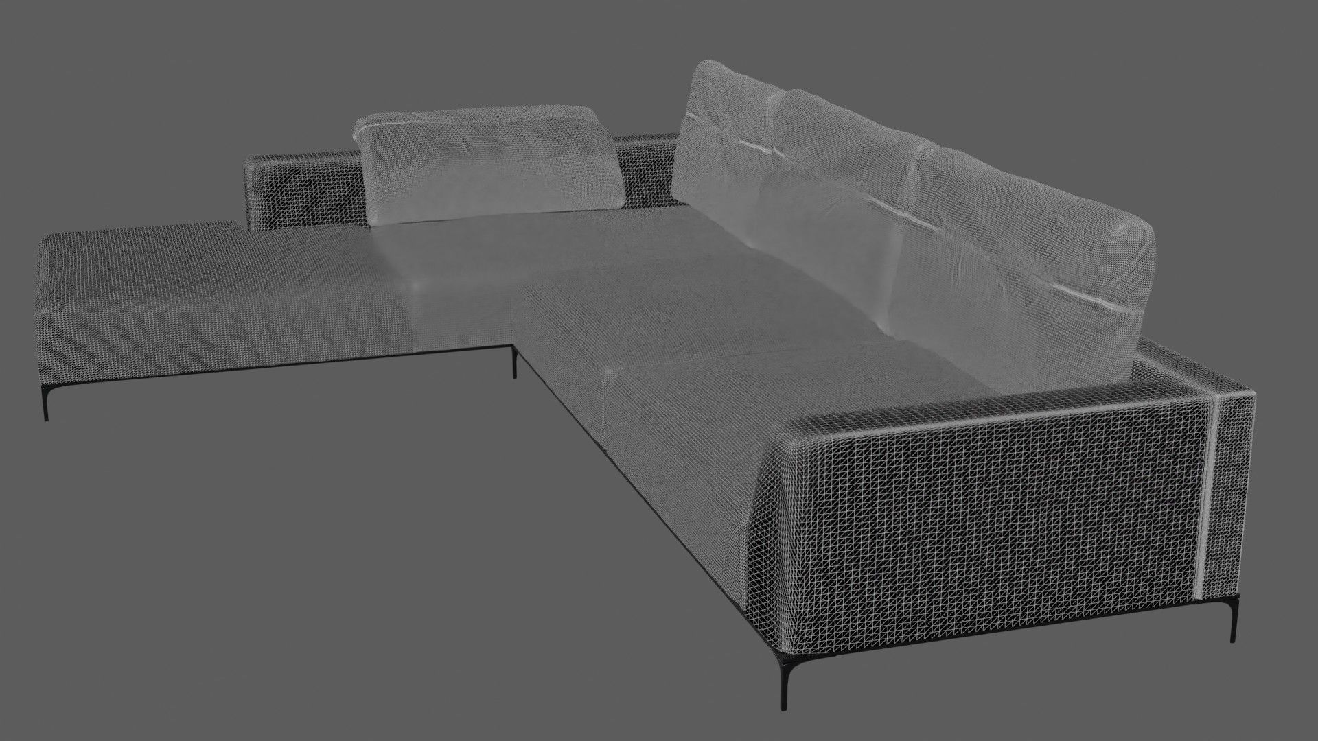 Leather Couch 3D model_4