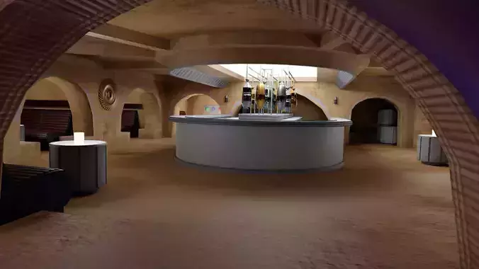 Star Wars Cantina Interior 3D model