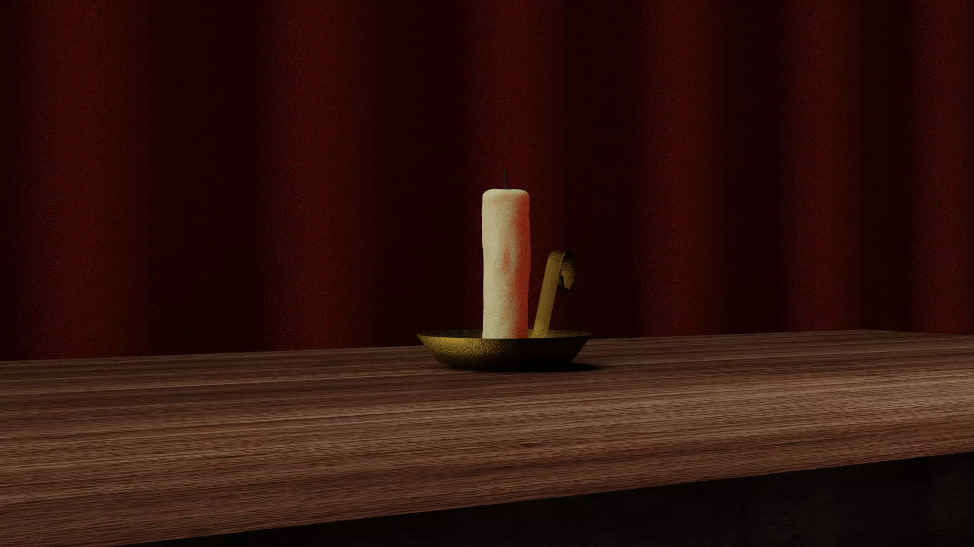 Candle Model Render Models Included Free low-poly 3D model_0