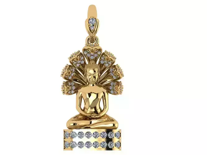 PENDANTS buddha pendant gold with diamonds