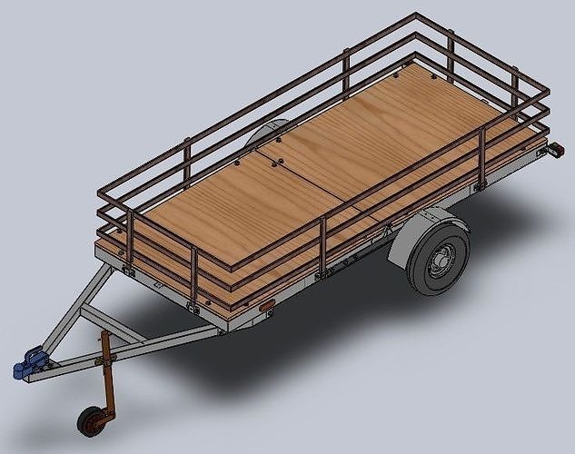 Folding Trailer 3D model