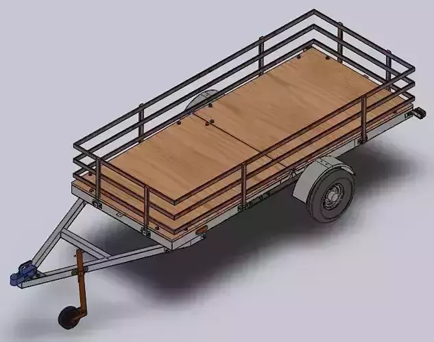 Folding Trailer 3D model