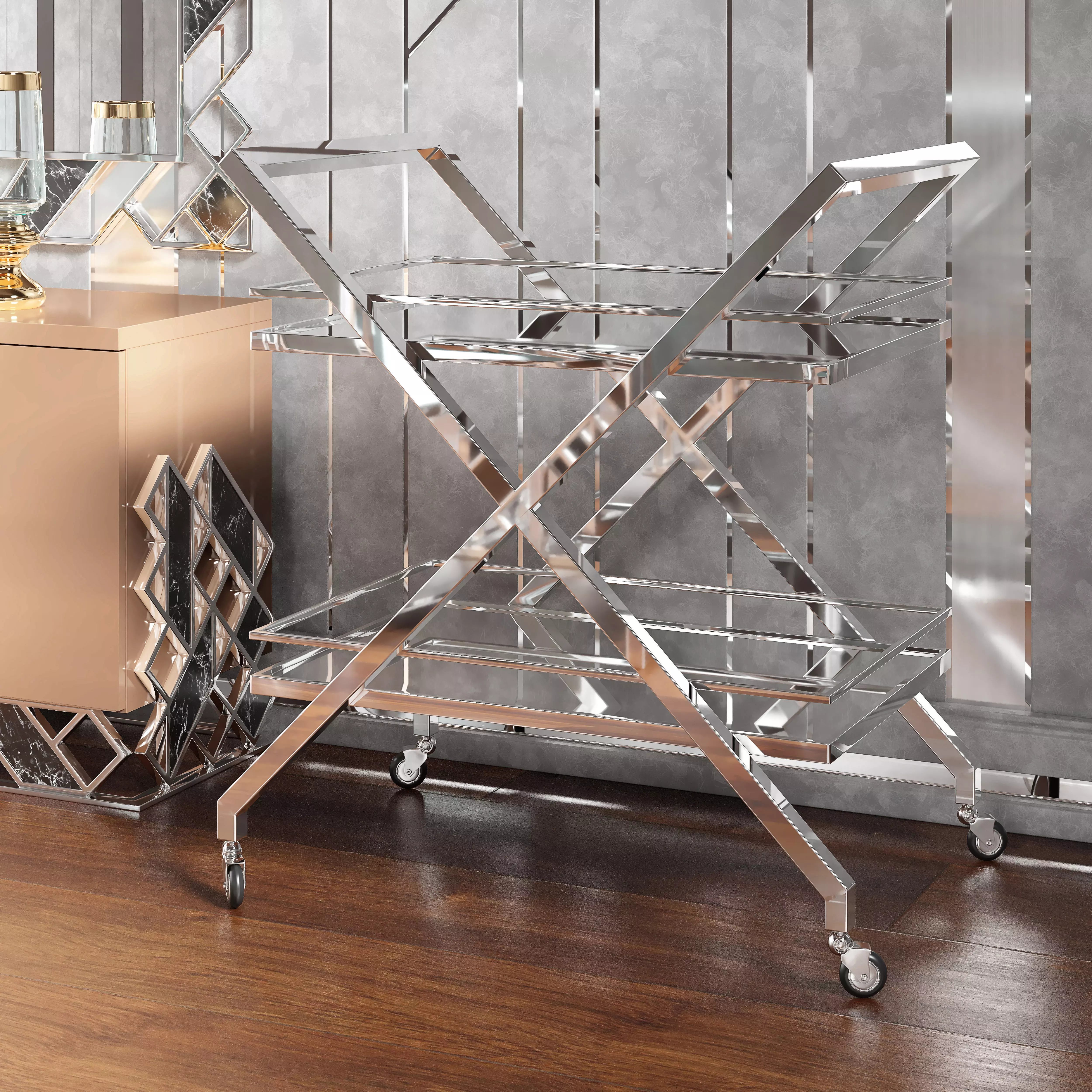 Venix Serving Table Free 3D model