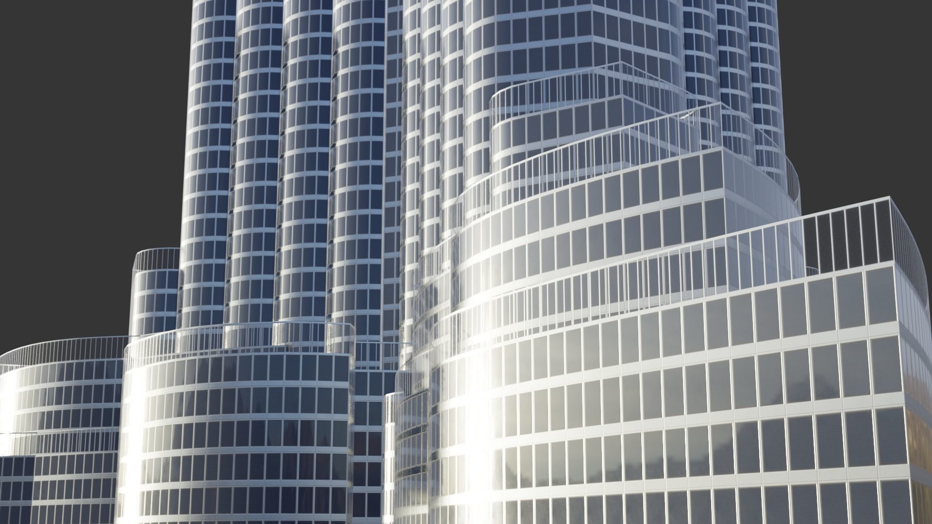 Burj Khalifa Low-poly 3D model_1