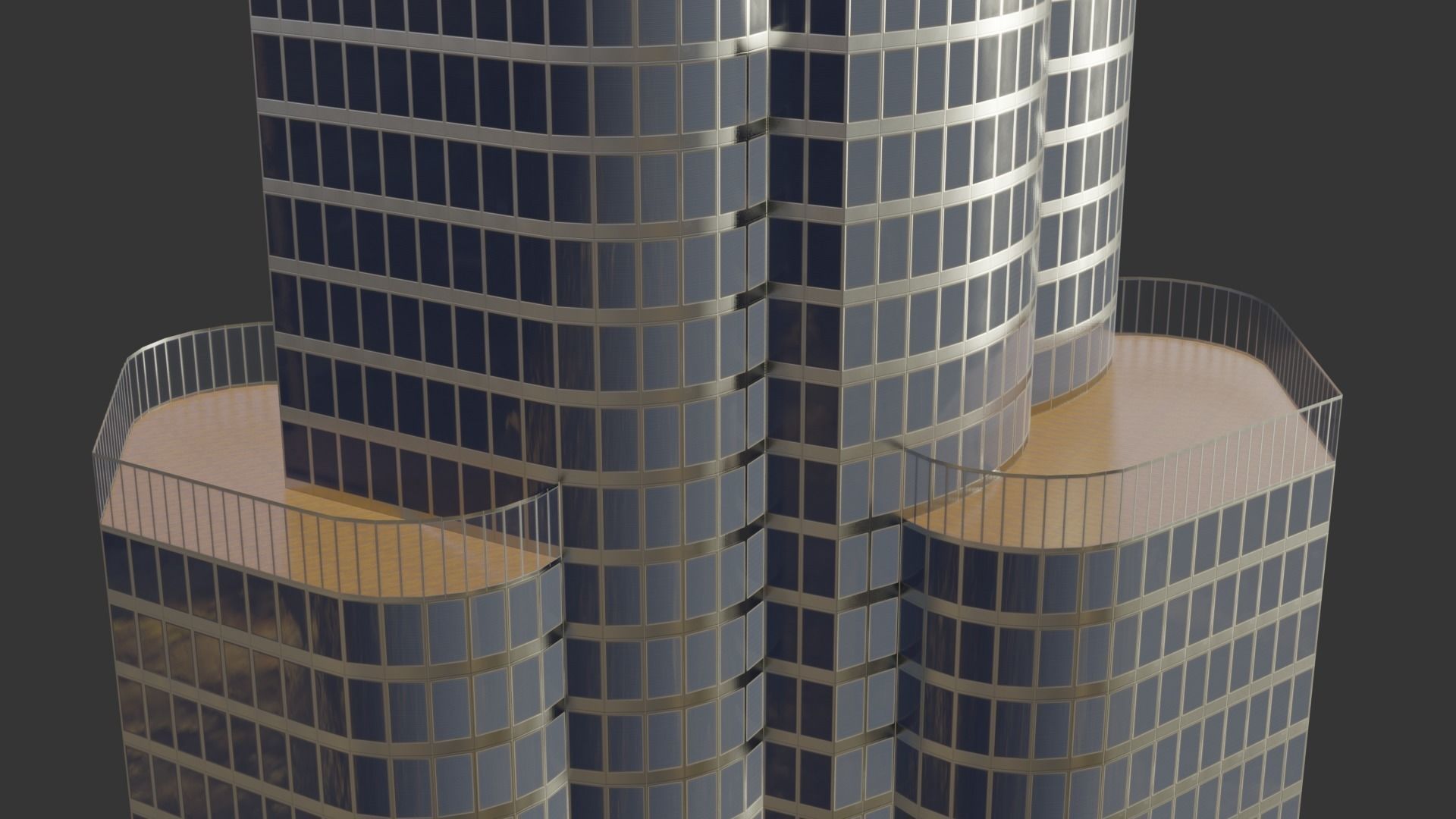 Burj Khalifa Low-poly 3D model_14