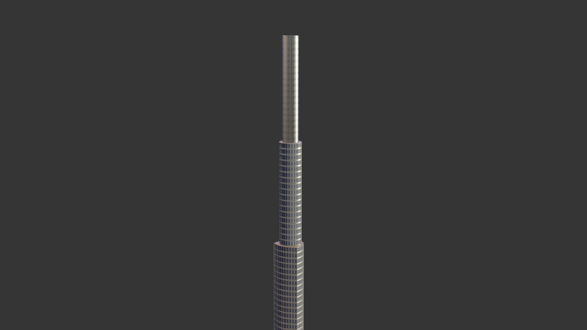 Burj Khalifa Low-poly 3D model_6