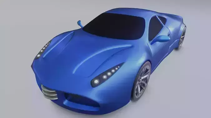 Racing Car 3D Model 3D model