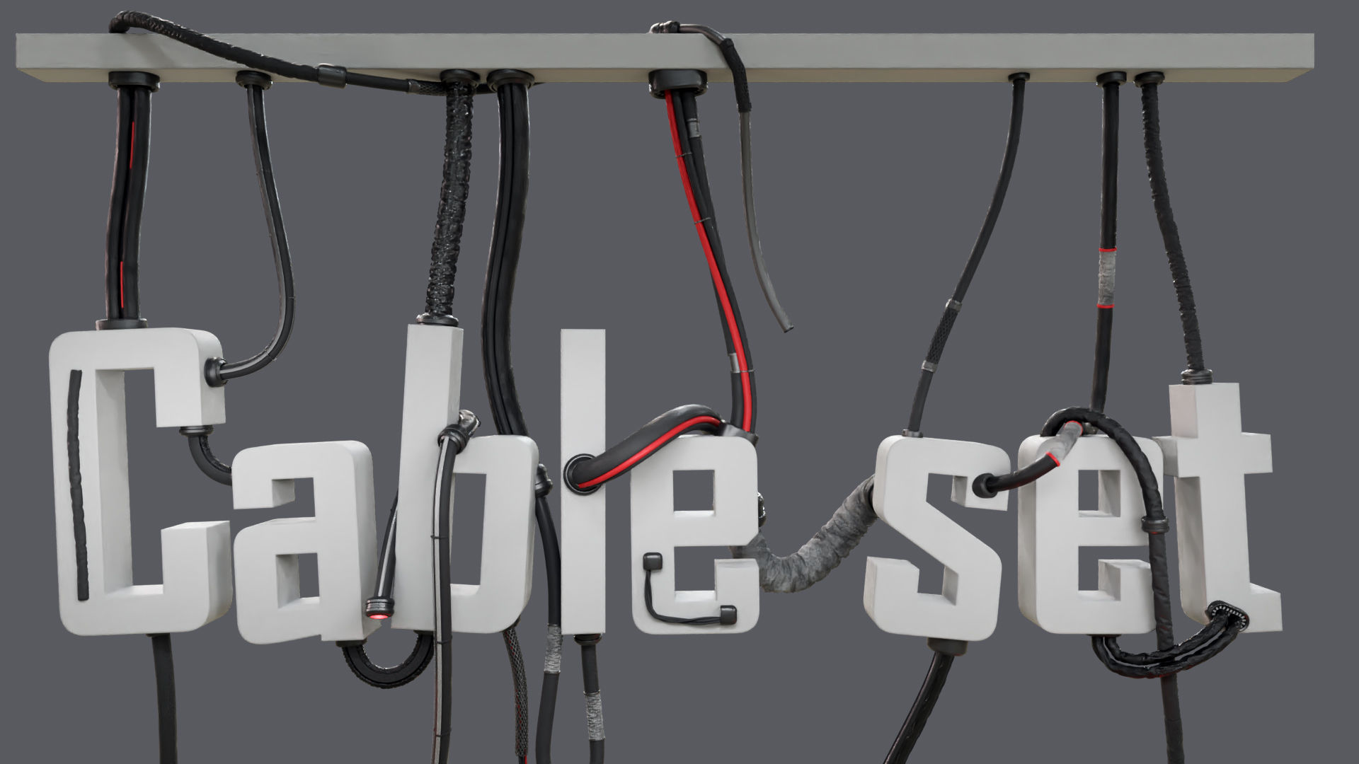 cable set 01 3D model_7