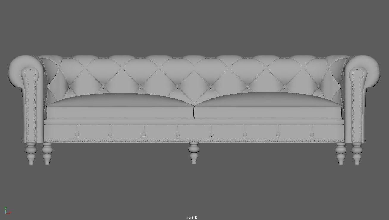 Chesterfield Sofa 3D model_7