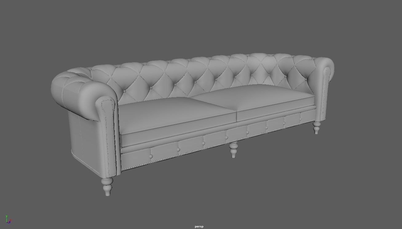 Chesterfield Sofa 3D model_8