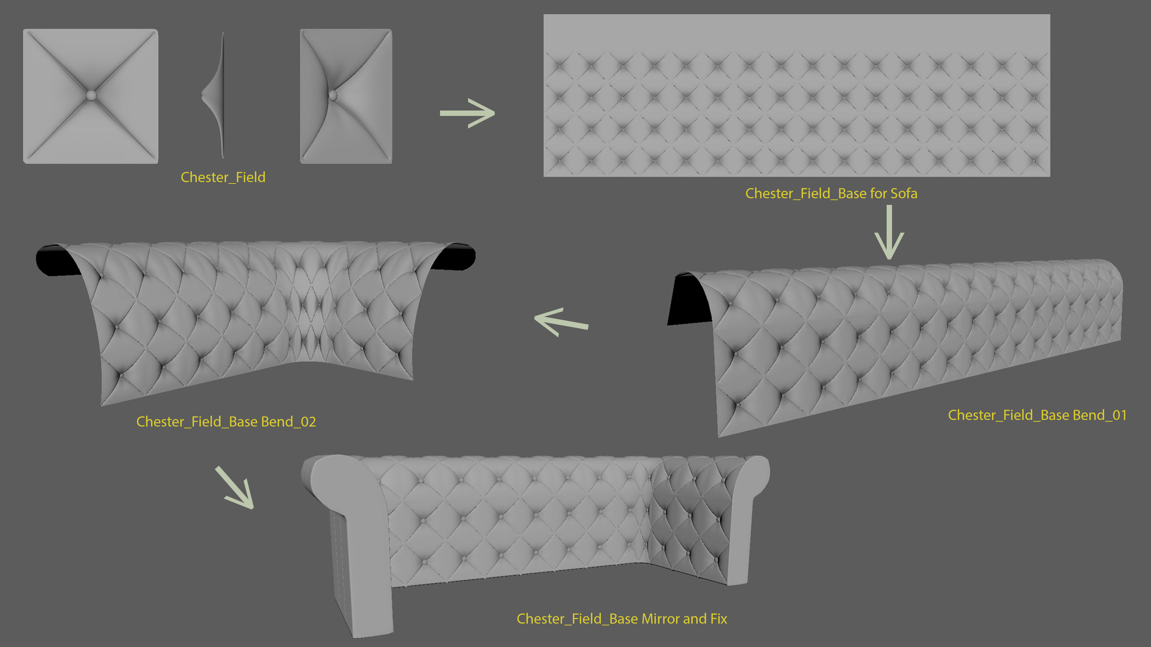 Chesterfield Sofa 3D model_4