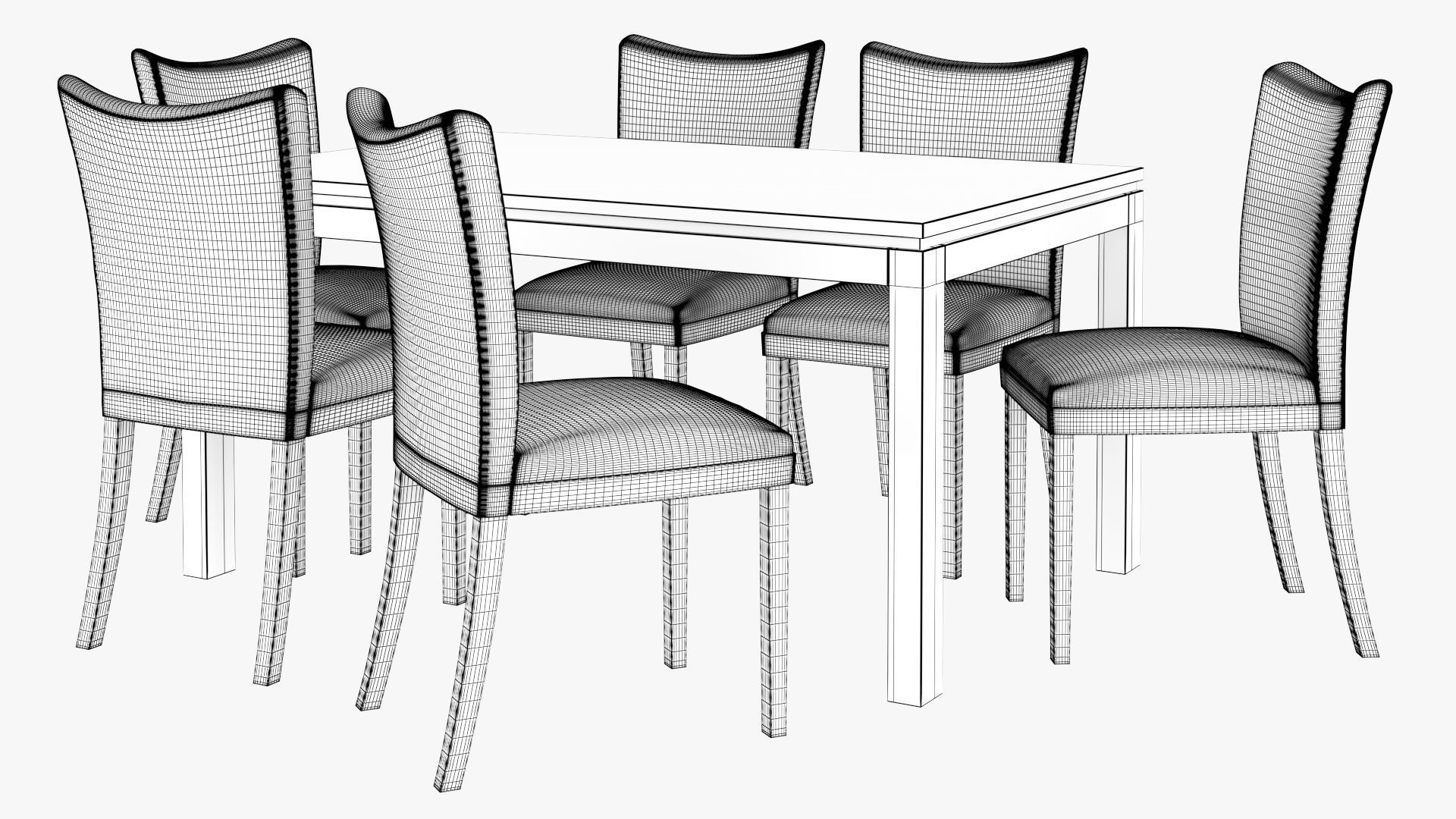 Lamia Dining Table Free 3D model_10