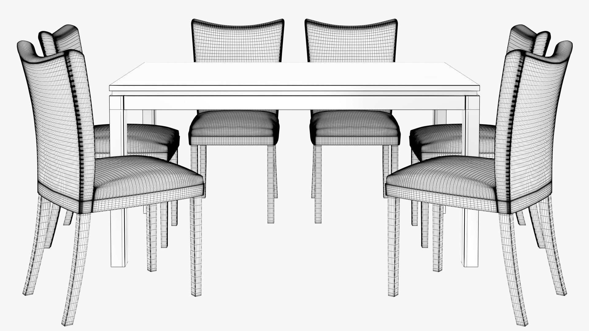 Lamia Dining Table Free 3D model_11