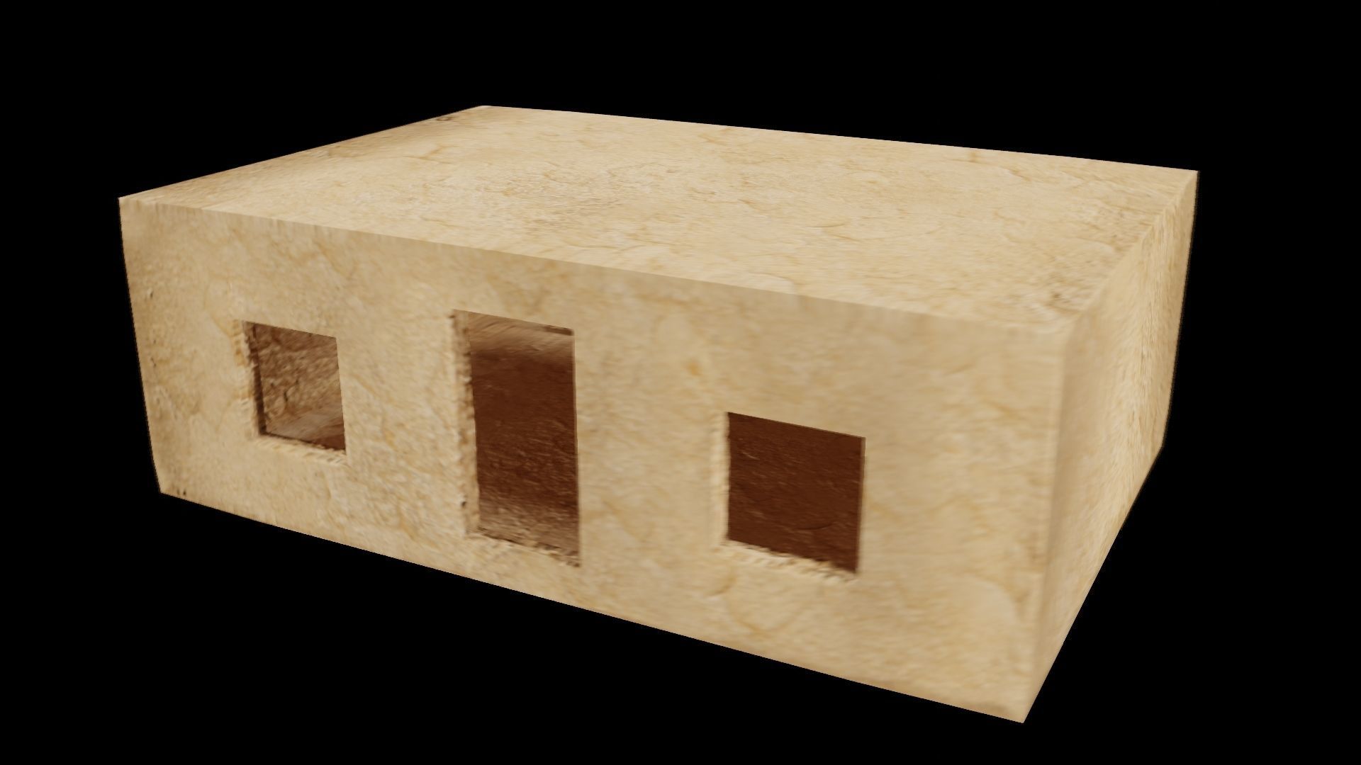 RockStone House with Unreal engine files uproject Free low-poly 3D model_3