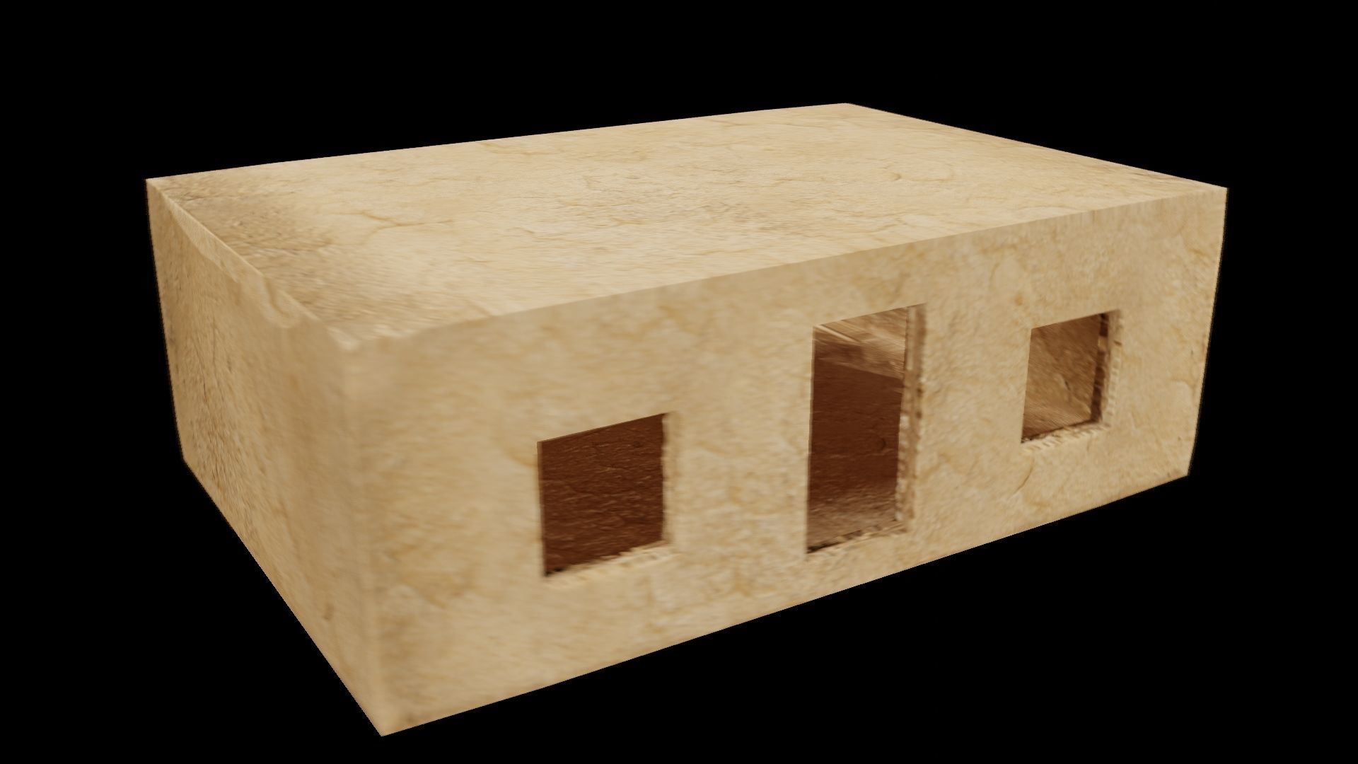 RockStone House with Unreal engine files uproject Free low-poly 3D model_6