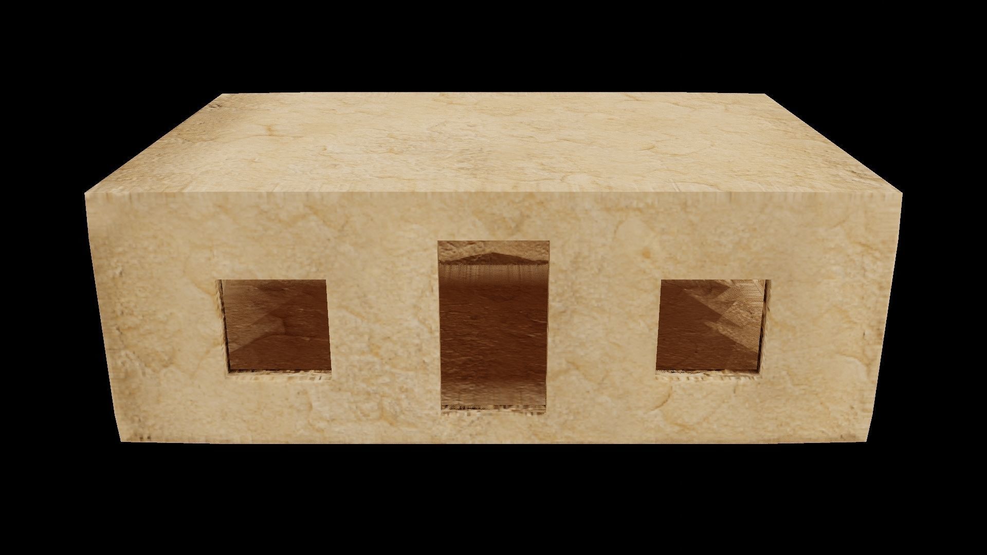 RockStone House with Unreal engine files uproject Free low-poly 3D model_1