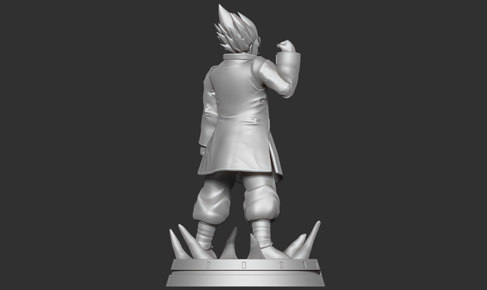 Goku in a blue jacket 3D print model_20