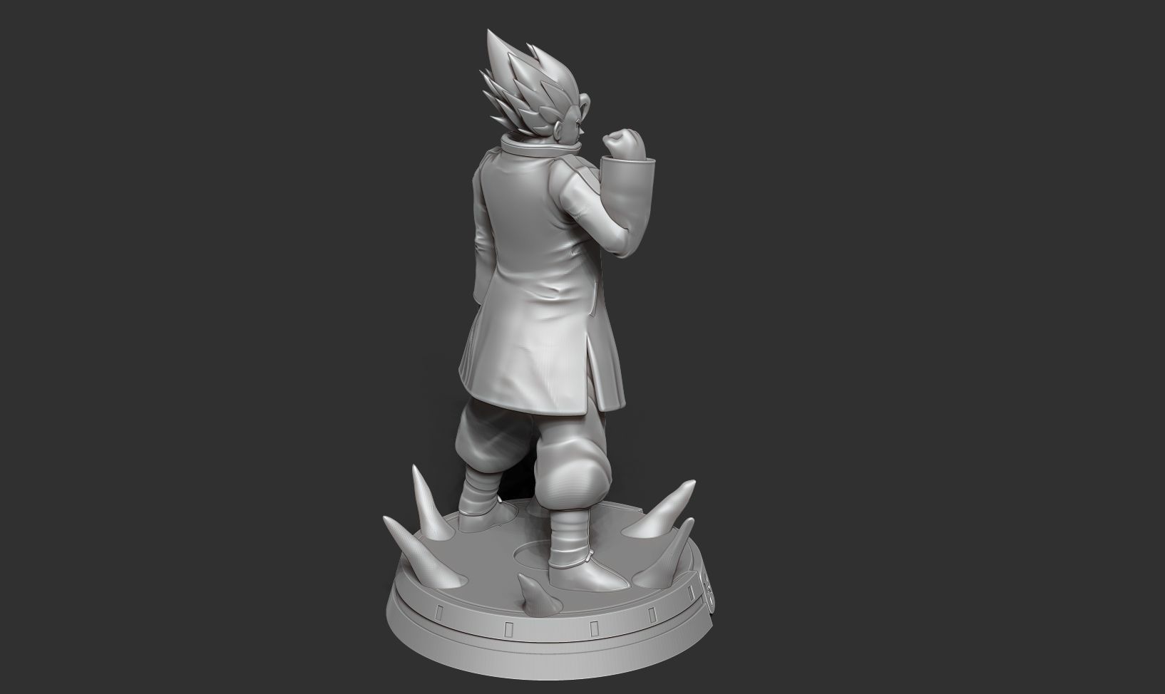Goku in a blue jacket 3D print model_18