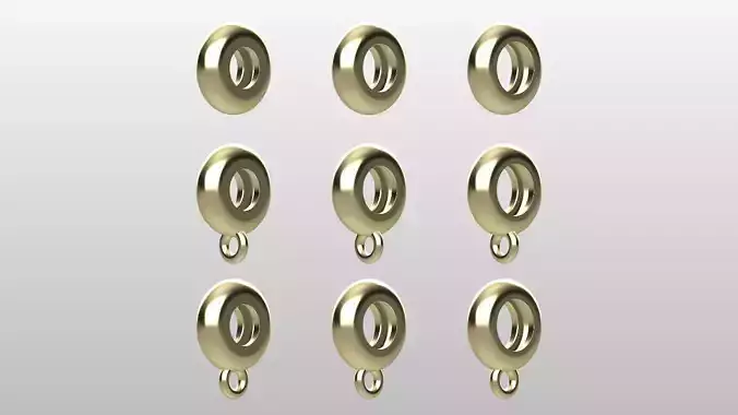 FREE Bead spacers and bead hangers  for charm pendants Free 3D print model