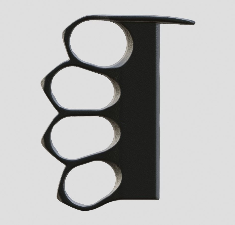 Brass knuckle US 1918  3D model_1