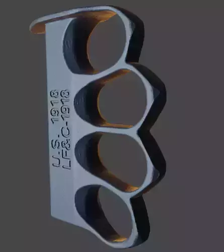 Brass knuckle US 1918  3D model