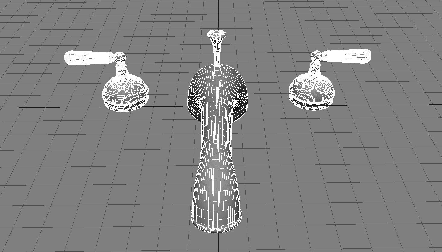 Bathroom Faucet 3D Model Low-poly 3D model_12