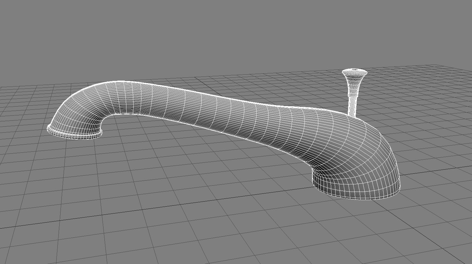 Bathroom Faucet 3D Model Low-poly 3D model_6