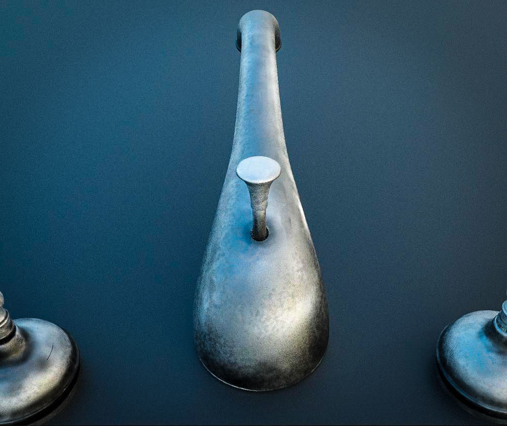 Bathroom Faucet 3D Model Low-poly 3D model_1