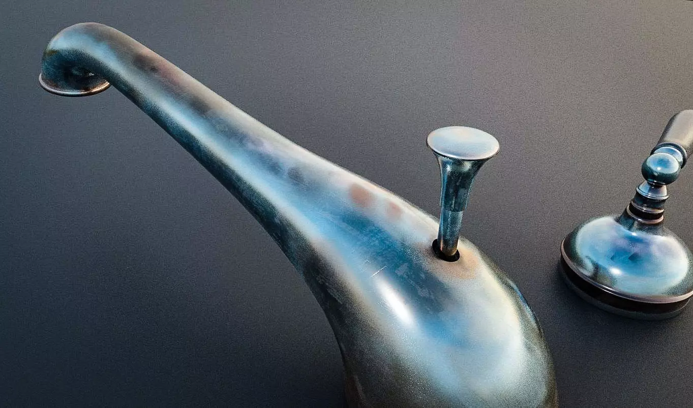 Bathroom Faucet 3D Model Low-poly 3D model_0