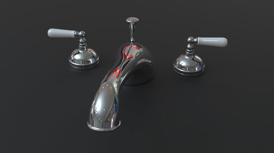 Bathroom Faucet 3D Model Low-poly 3D model_11
