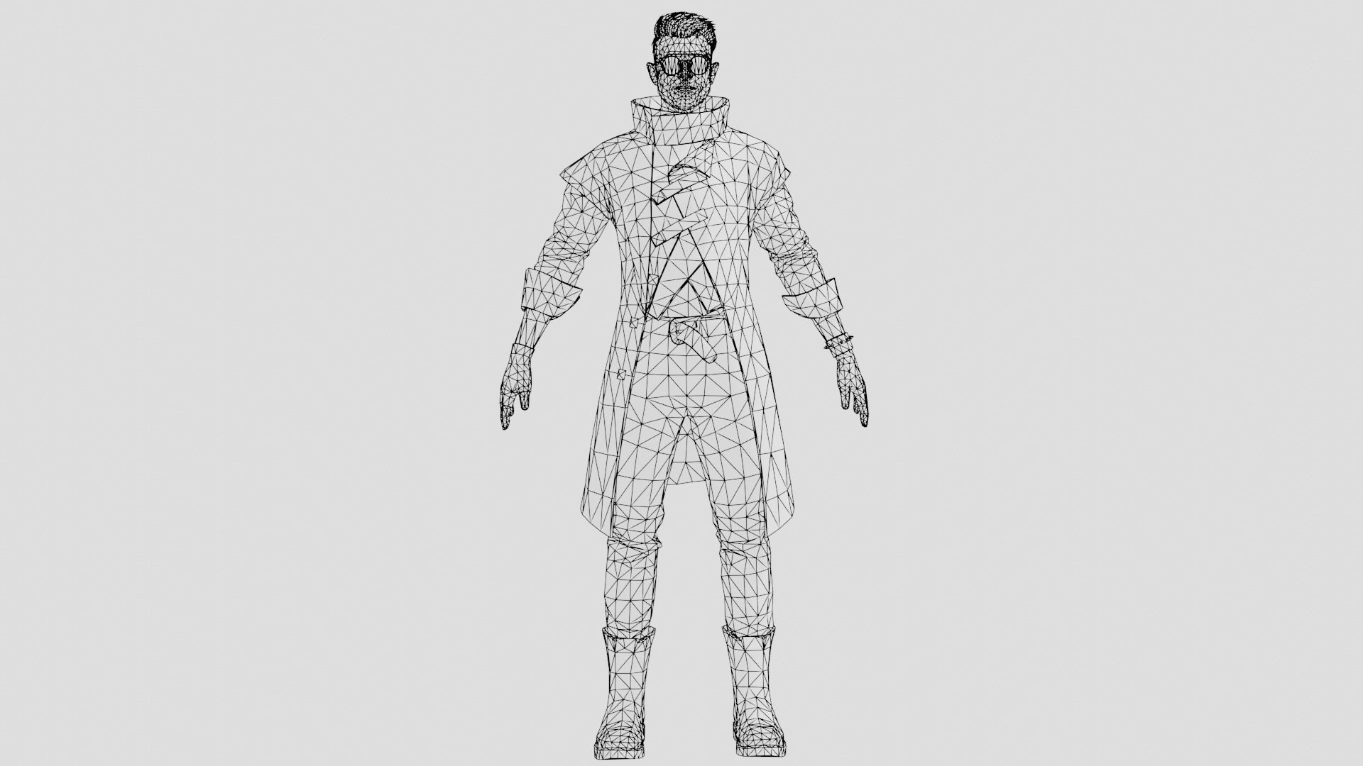 Dj Alok - Garena Free Fire 3D Model Download - Blender - Alok 3D 3D model_4