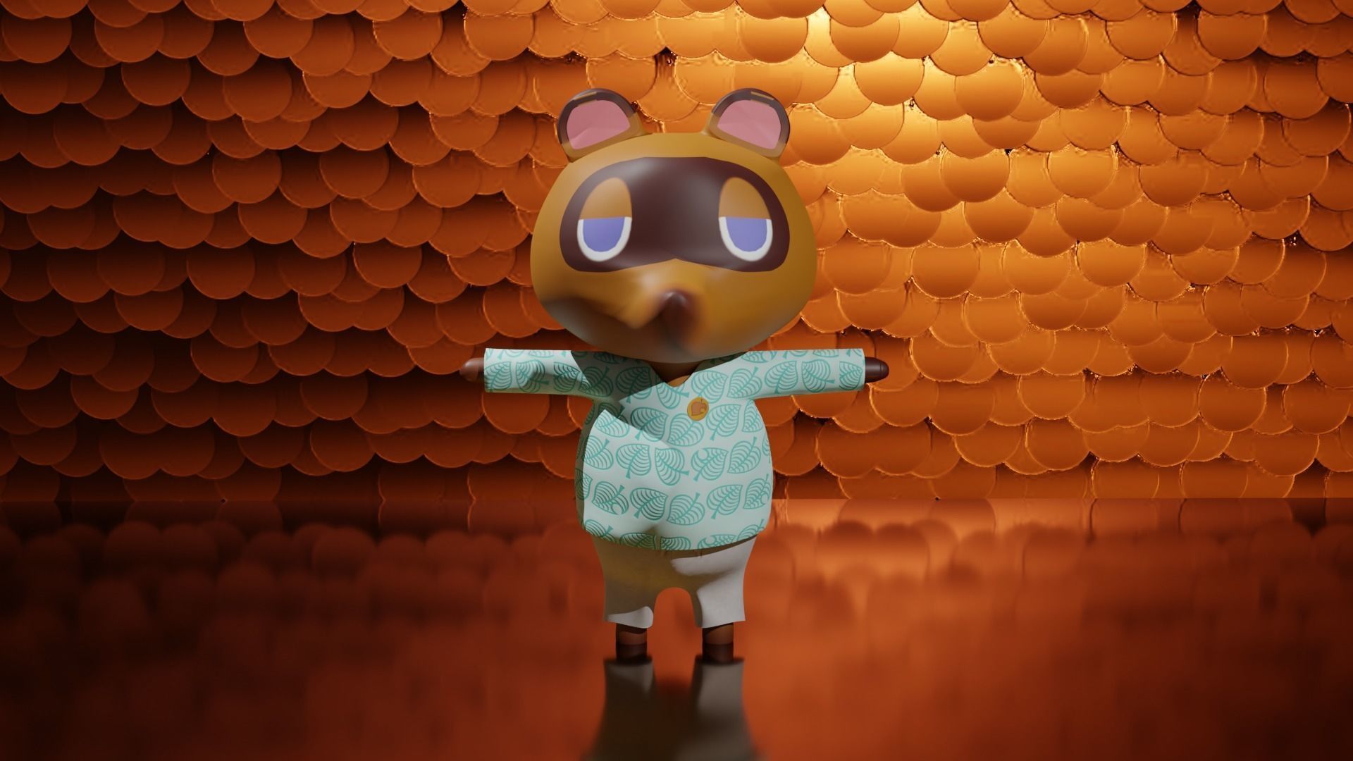 Tom Nook - Animal Crossing 3D model_6