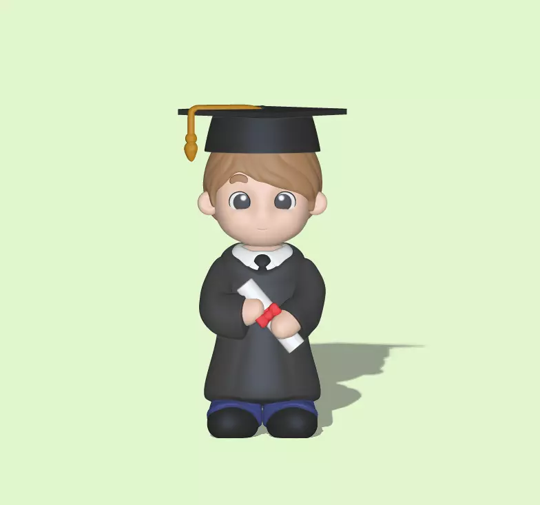 Graduate Boy - Graduation Gift 3D print model_0