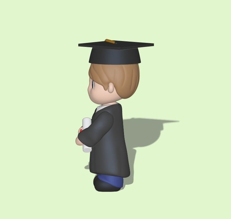 Graduate Boy - Graduation Gift 3D print model_2