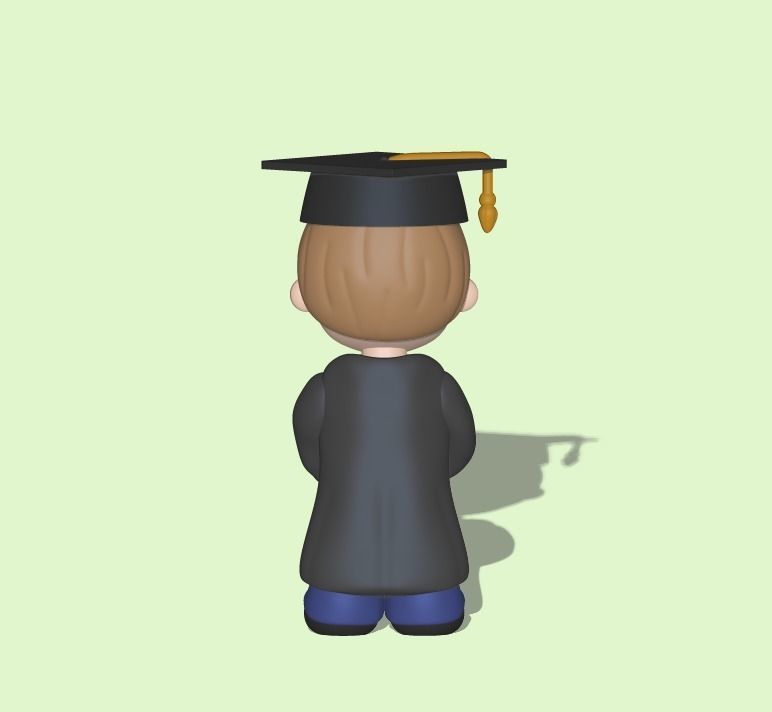 Graduate Boy - Graduation Gift 3D print model_3