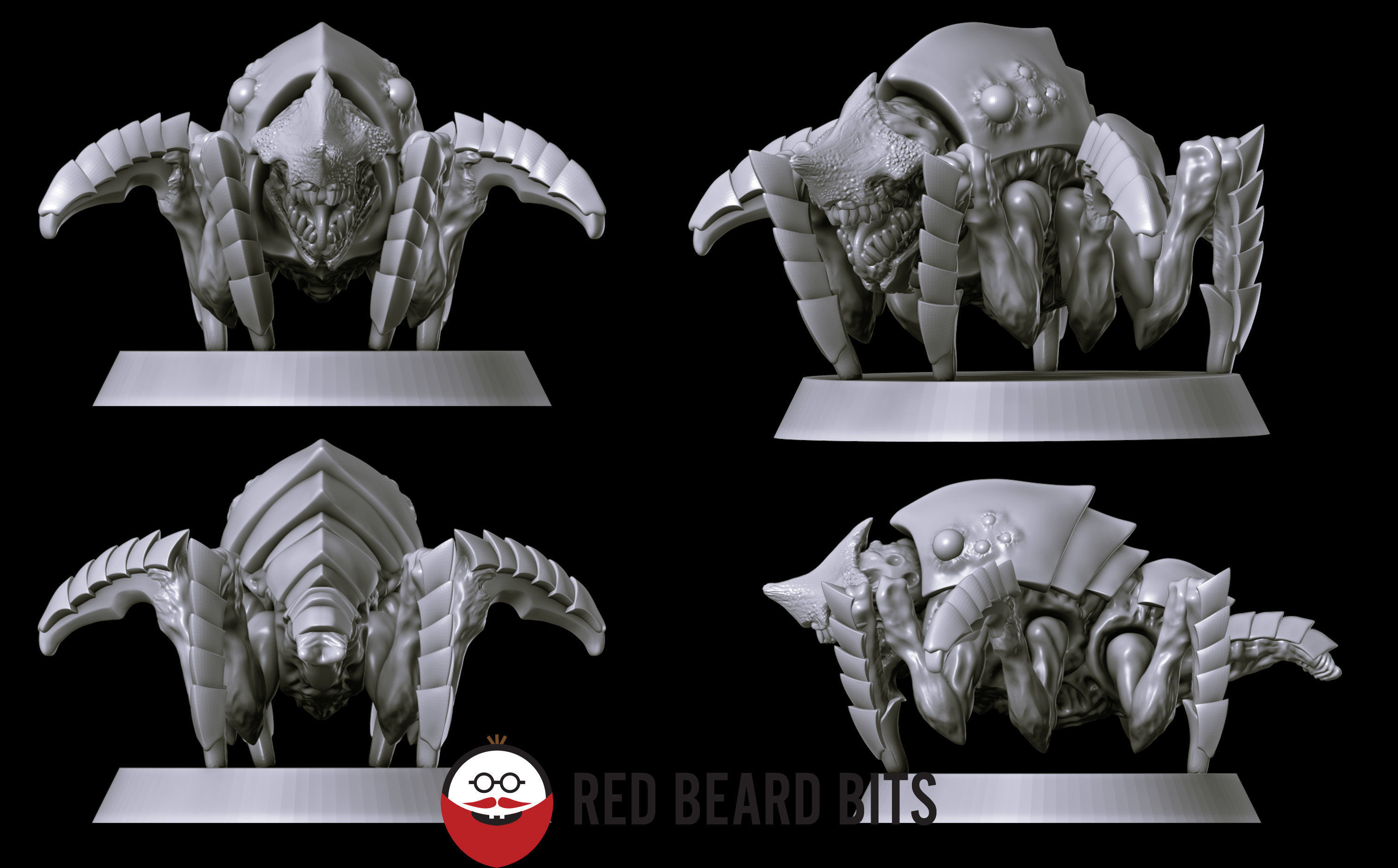 Xenoteras Pawns 3D print model_1