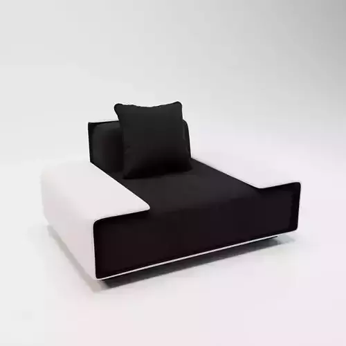 50- Brynn - Black Fabric Armchair
