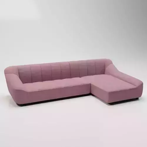 40 - Polly - Pink - Fabric Corner Sofa