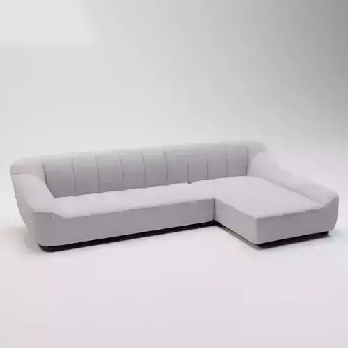 39 - Polly - Grey Fabric Corner Sofa