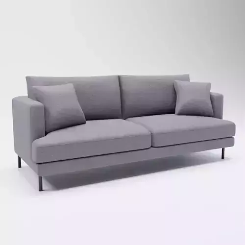 30 - Irwin - Grey Fabric 3-Seater Sofa