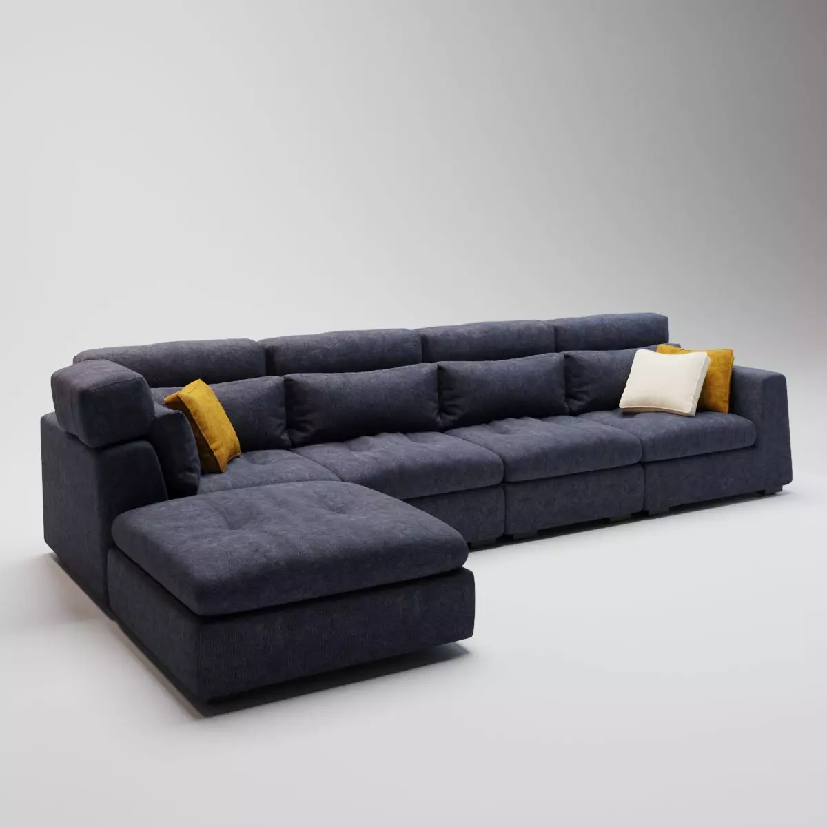 27 - Corner Sofa ASPEN Blue 3D model_0
