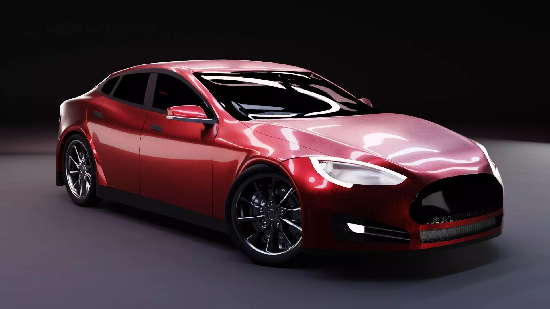 Tesla Model S car 3D model
