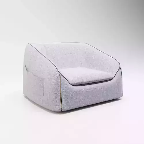 23 - Takako - Grey Fabric Armchair