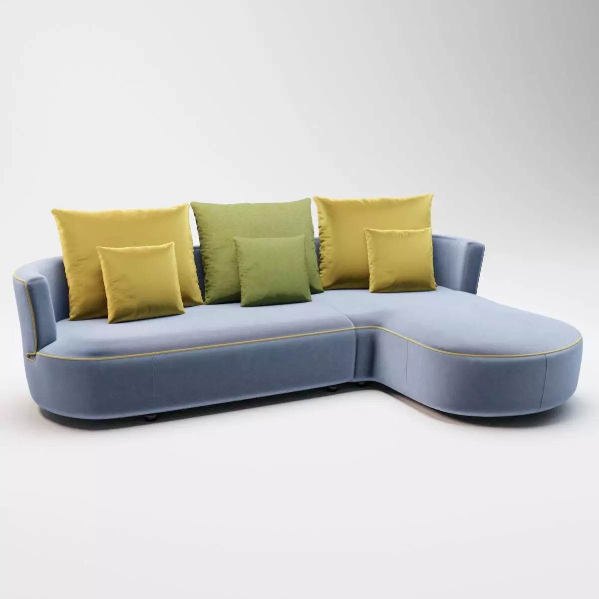 19 - Elinore - Blue Velvet Corner Sofa 3D model_0