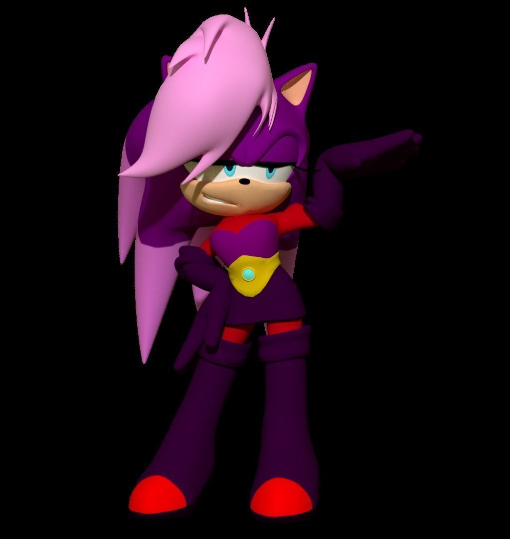 Sonia Hedgehog  3D model_4