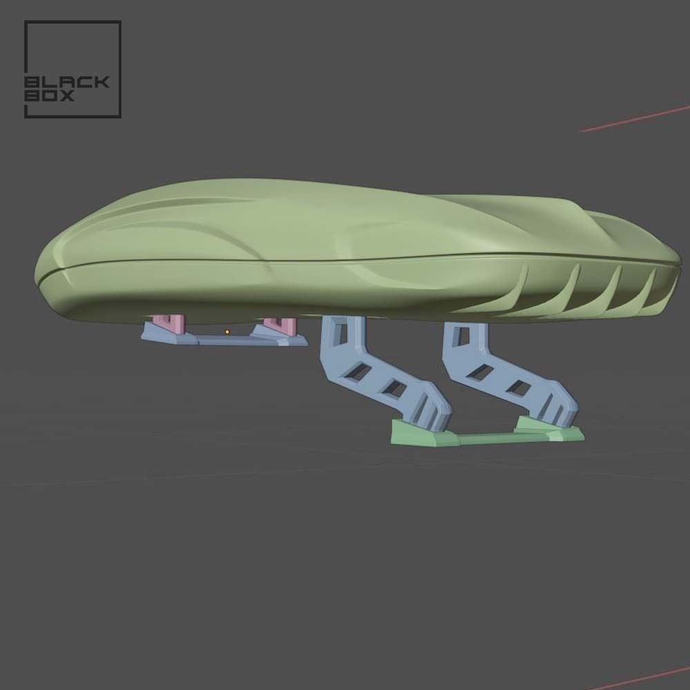 Ski box for Diecast and RC - Roof box 1-24 and 1-64 3D print model_10