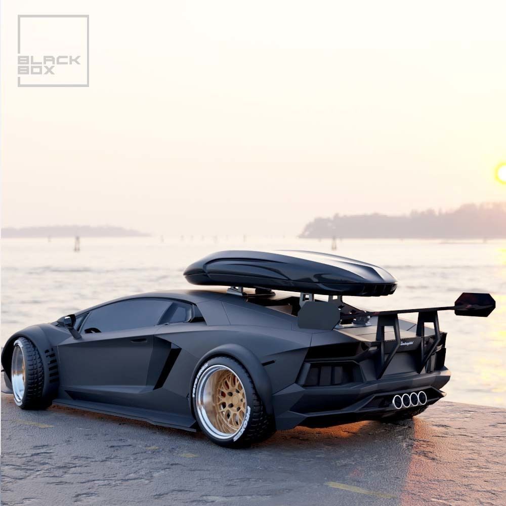 Ski box for Diecast and RC - Roof box 1-24 and 1-64 3D print model_3