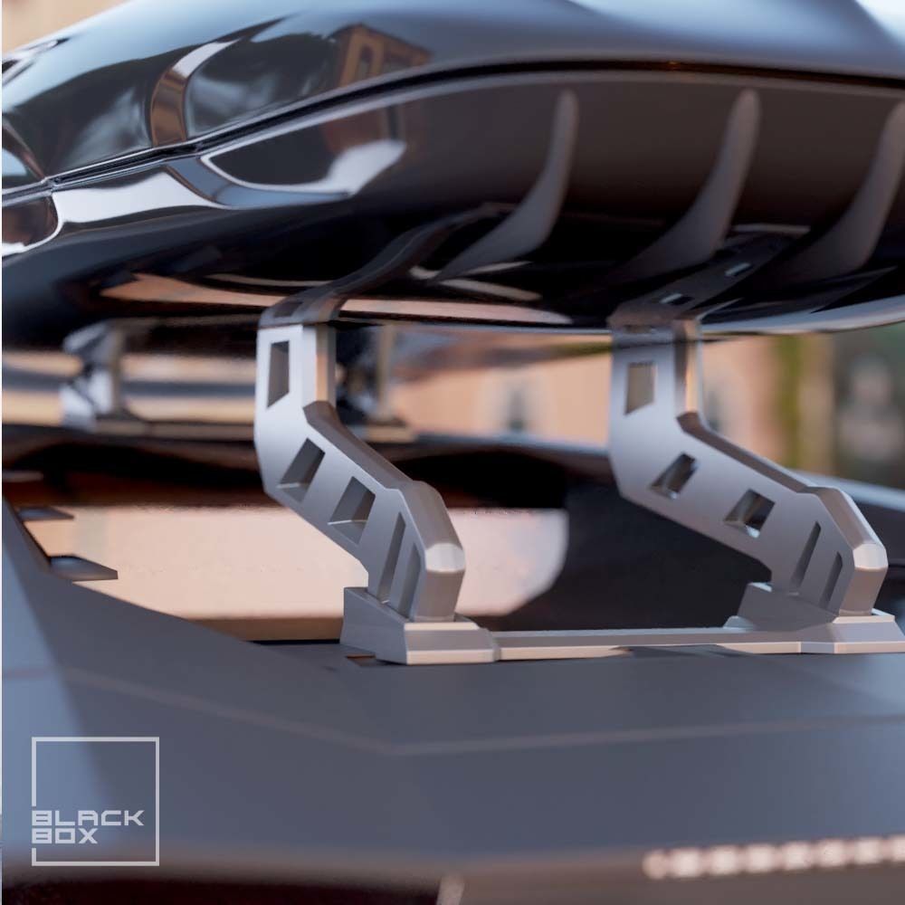 Ski box for Diecast and RC - Roof box 1-24 and 1-64 3D print model_5